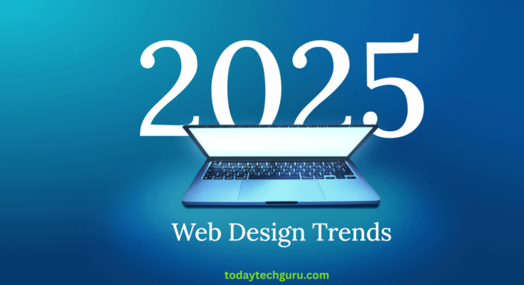 Futuristic web design trends in 2025